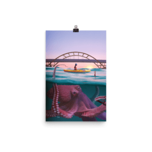 Fine Art Print: Giant Cephalopod Under the Hoan Bridge