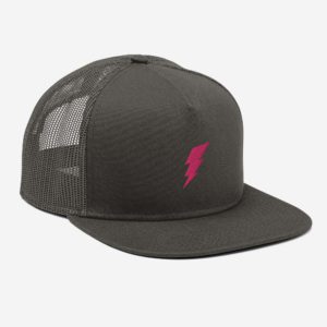 Thinking Cap (Lightning Bolt Embroidered Snapback Mesh Hat)